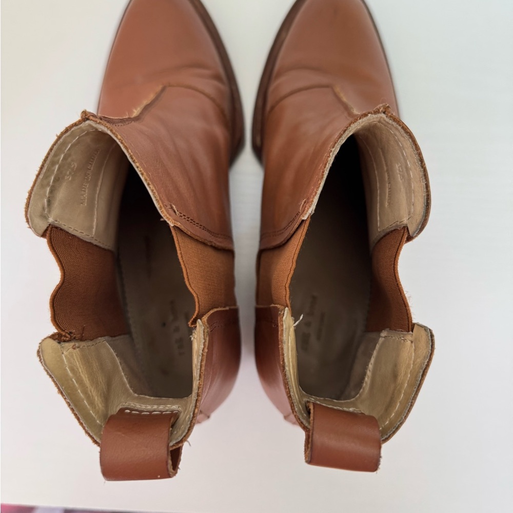 Rag & Bone Walker Pull On Cognac Leather Booties - Picture 6 of 11